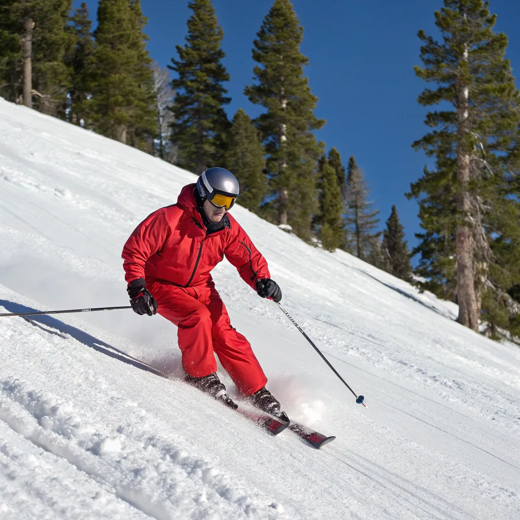 John skiing